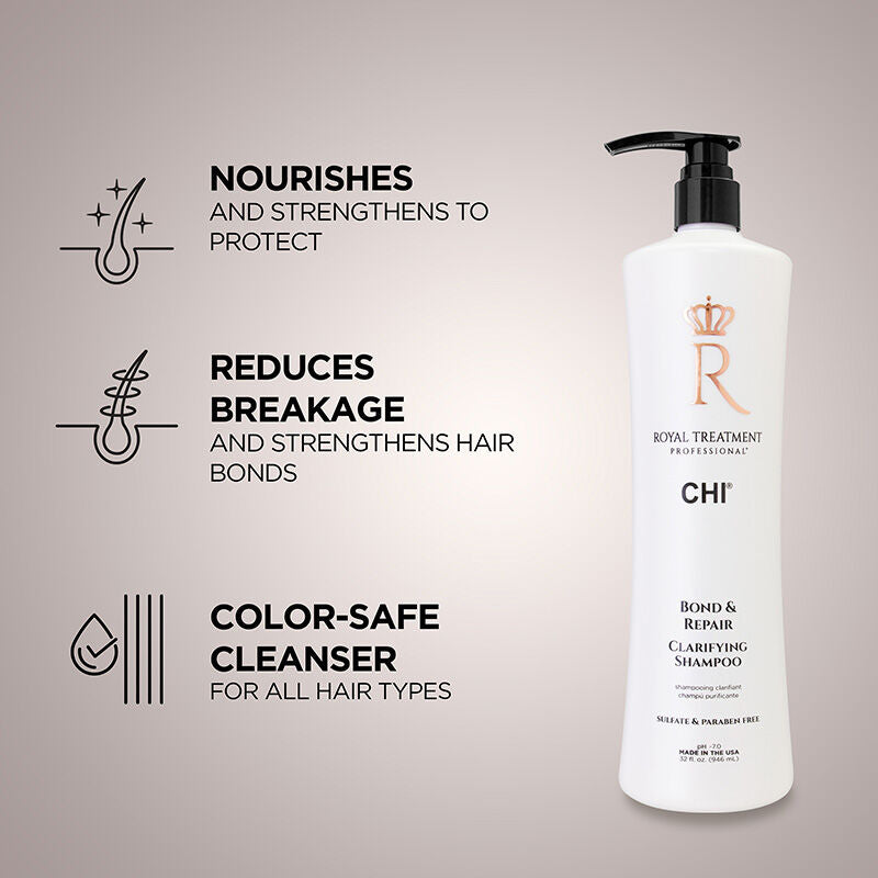 CHI Royal Treatment Bond and Repair Clarifying Shampoo 946ML