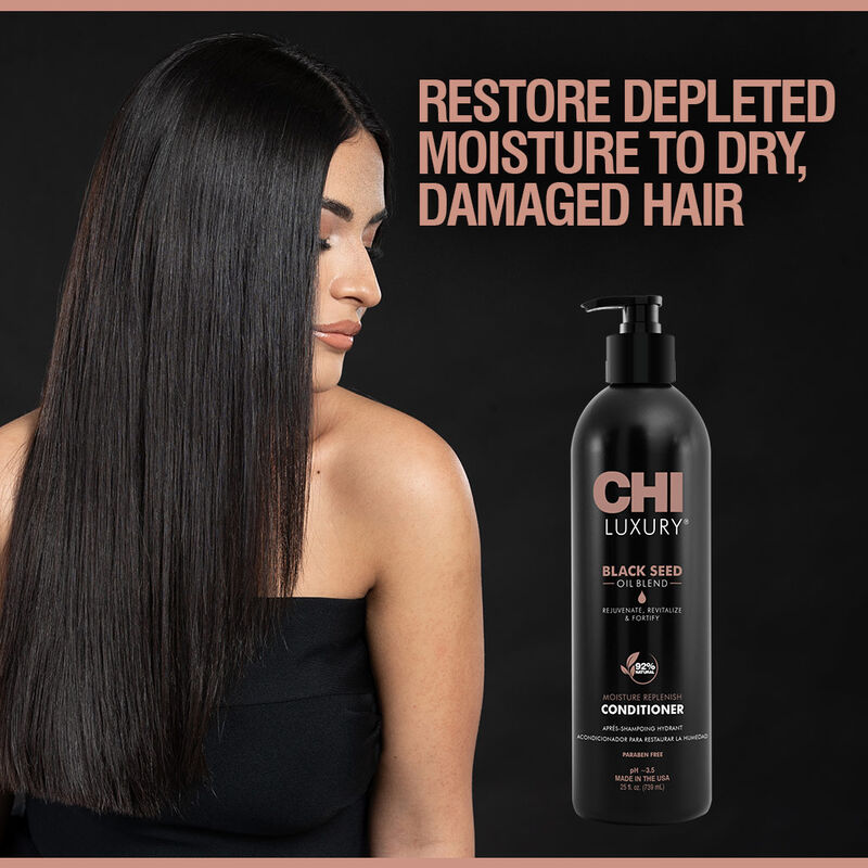 CHI Luxury Black Seed Oil Blend Moisture Replenish Conditioner 739ML - Image 3
