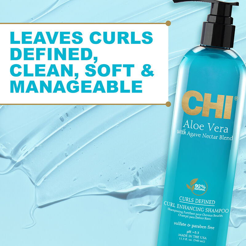 CHI Aloe Vera Curl Enhancing Shampoo 340ML - Image 3