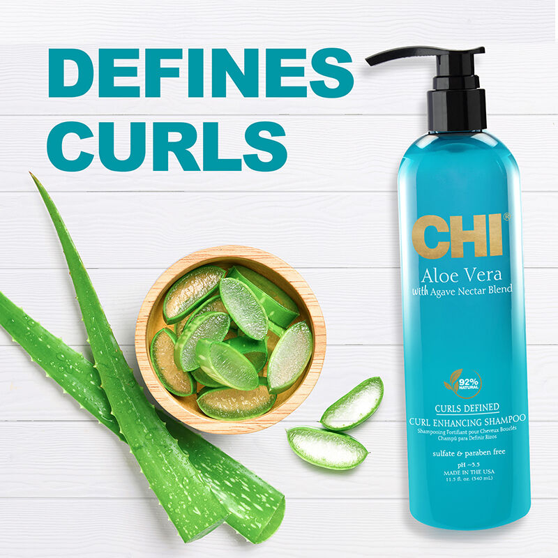 CHI Aloe Vera Curl Enhancing Shampoo 340ML - Image 2