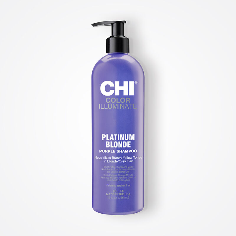 CHI Color Illuminate Platinum Blonde Purple Shampoo 355ML