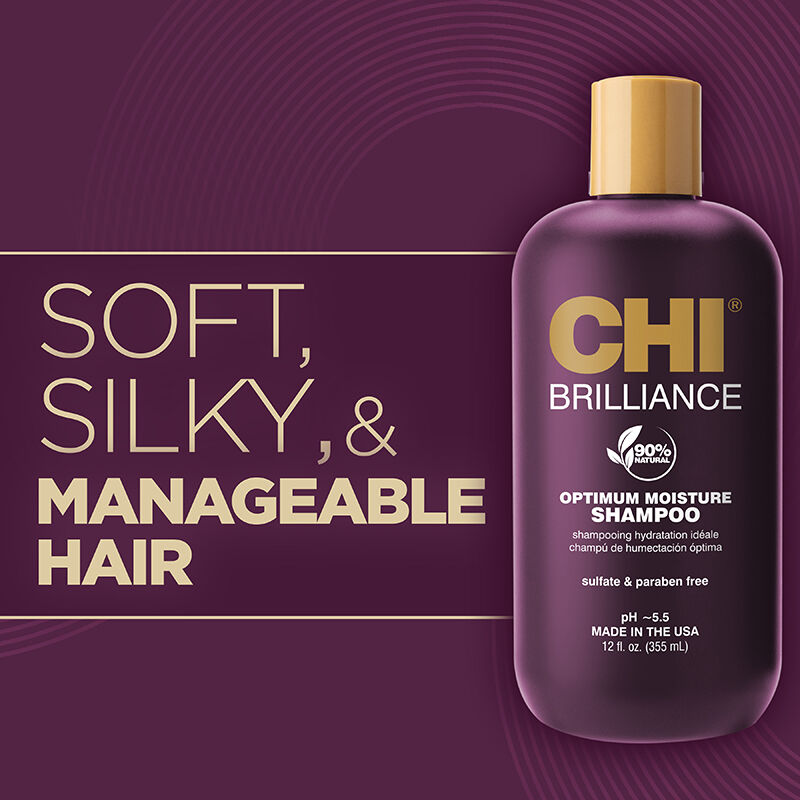 CHI Brilliance Optimum Moisture Shampoo 355ML - Image 2