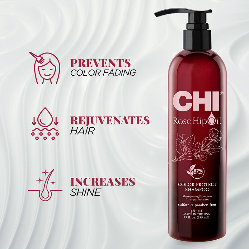 CHI Rose Hip Oil Protection Shampoo 739ML - Image 2