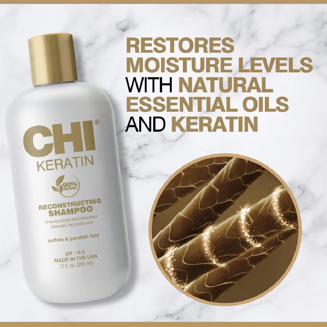 CHI Keratin Reconstructing Shampoo 355ML - Image 2