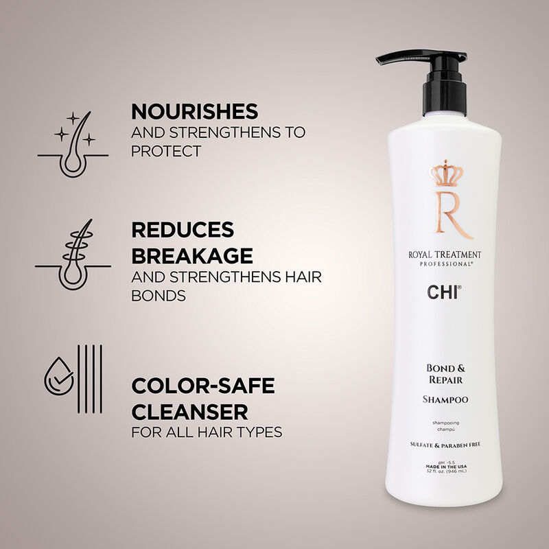 CHI Royal Treatment Bond and Repair Shampoo 946ML - Image 3