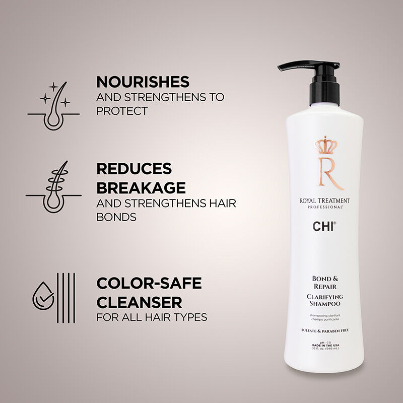 CHI Royal Treatment Bond and Repair Clarifying Shampoo 946ML - Image 3