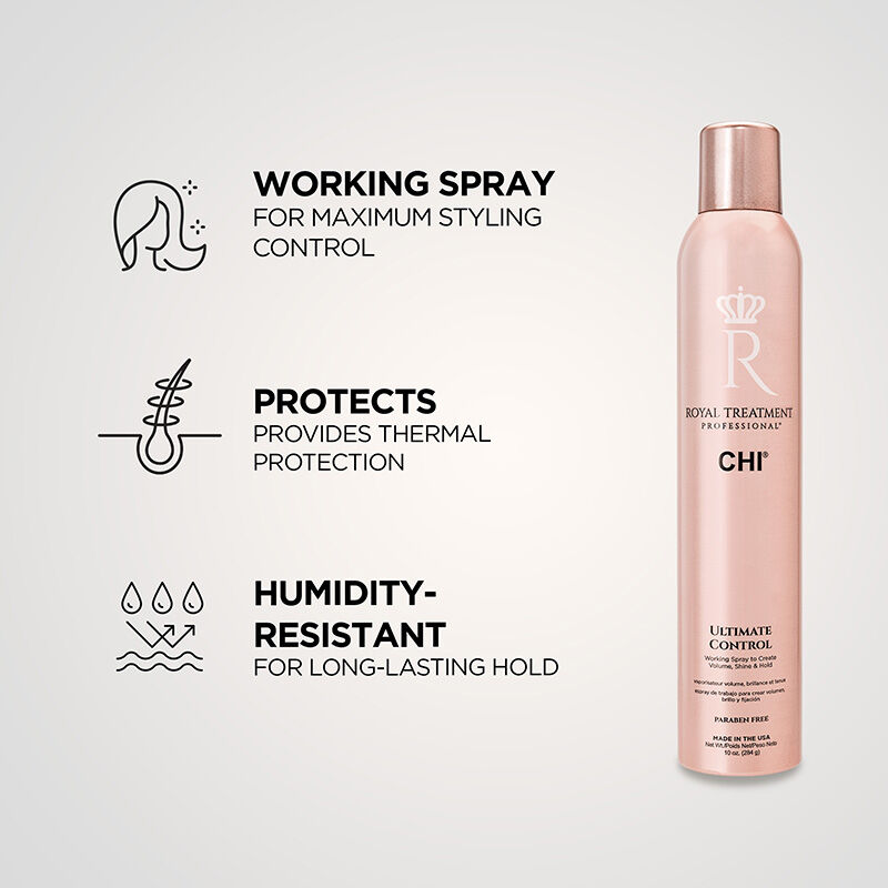 CHI Royal Treatment Ultimate Control Hair Spray 296ML - Image 2